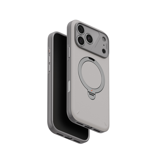 UNIQ HYBRID IPHONE 18 PRO MAX (2026) 6.9 ELIX WITH 360 ROTATING KICKSTAND - CLOUD STONE