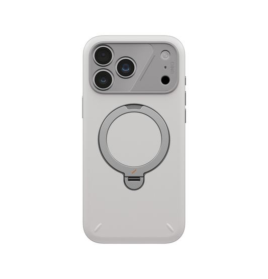 UNIQ HYBRID IPHONE 18 PRO MAX (2026) 6.9 ELIX WITH 360 ROTATING KICKSTAND - CLOUD STONE