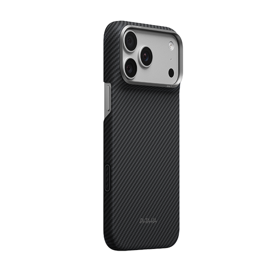 PITAKA Edge Case For iPhone 18 Pro Max Classic-Black Grey(Twill)-01