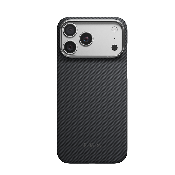 PITAKA Edge Case for iPhone 18 Pro Classic-Black Grey(Twill)-01