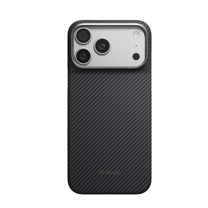 PITAKA Edge Case for iPhone 18 Pro Classic-Black Grey(Twill)-01