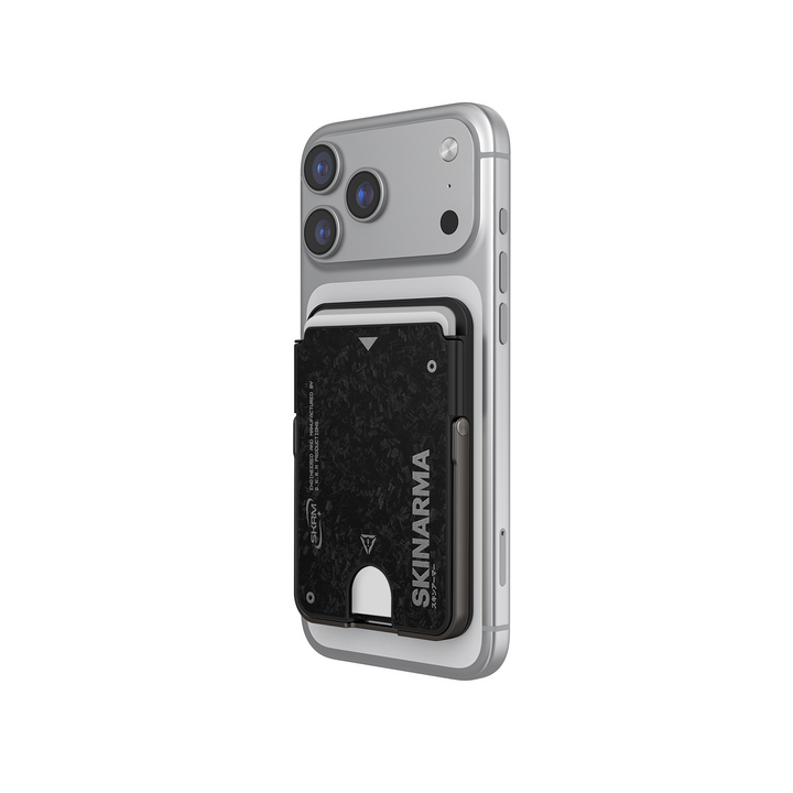 SKINARMA MAGNETIC CARDHOLDER WITH SMART KICK-STAND VEKTOR ONYX