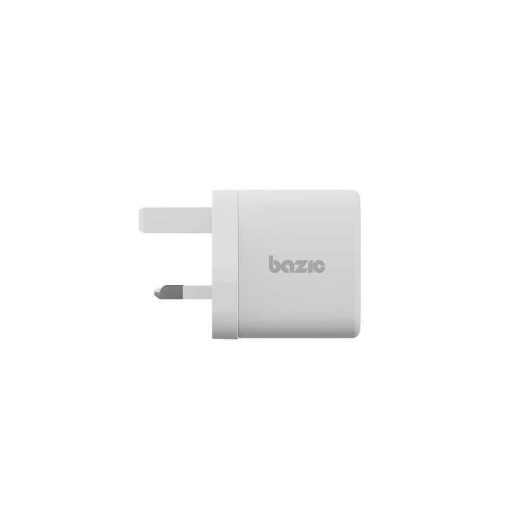 BAZIC GOPORT VELOX KIT, 1C1A GAN CHARGER 35W(UK) WITH WEAVE CABLE-WHITE