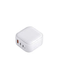 UNIQ VERGE PRO 66W GAN USB-C WALL CHARGER (UK) - CLOUD (WHITE)