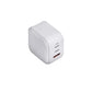 UNIQ VERGE PRO 66W GAN USB-C WALL CHARGER (UK) - CLOUD (WHITE)