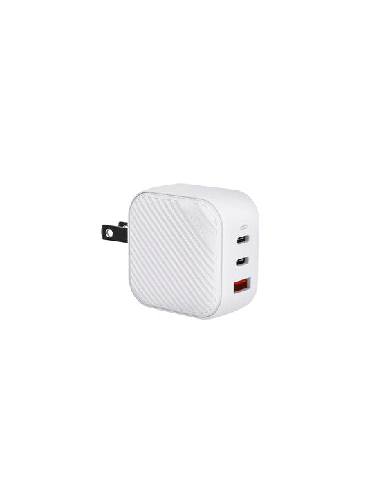 UNIQ VERGE PRO 66W GAN USB-C WALL CHARGER (UK) - CLOUD (WHITE)