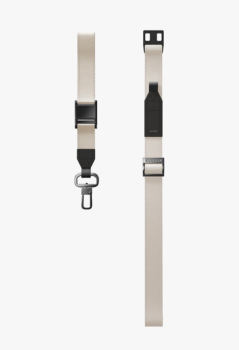 UNIQ VISTA 2-IN-1 LANYARD AND HAND STRAP - PEARL (PEARL WHITE)