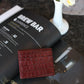 7 WALLET CROAC LEATHER CARD WALLET -MAROON