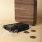 7 WALLET ORIGNAL LETATHER COIN ZIPPER- BLACK