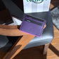7WALLET SAFIANO PURPLE