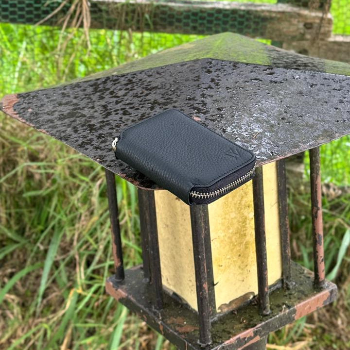 7WALLET FLOTER ZIPPER MATTE BLACK