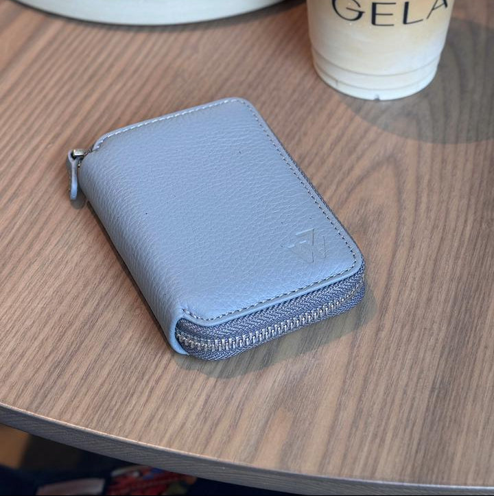 7WALLET FLOTER ZIPPER MATTE GREY