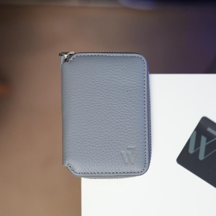 7WALLET FLOTER ZIPPER MATTE GREY