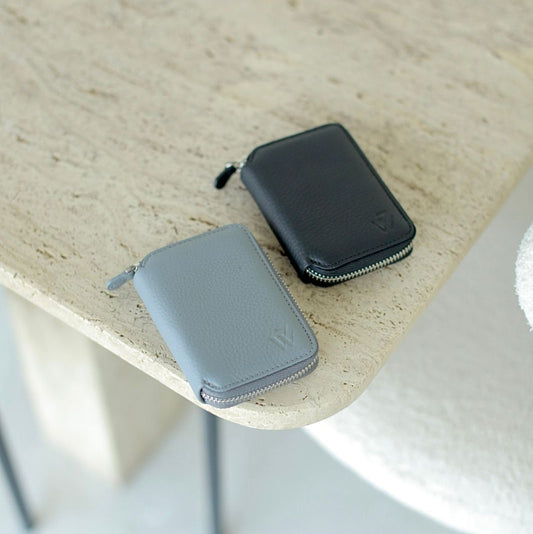 7WALLET FLOTER ZIPPER MATTE GREY