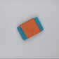 7 WALLET CARD HOLDER - ORANGE/BLUE