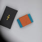 7 WALLET CARD HOLDER - ORANGE/BLUE
