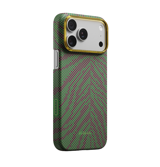 PITAKA Breath of Veins  Edge Case for iPhone 17 Pro MAX- Sprout Surge