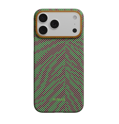 PITAKA Breath of Veins  Edge Case for iPhone 17 Pro MAX- Sprout Surge