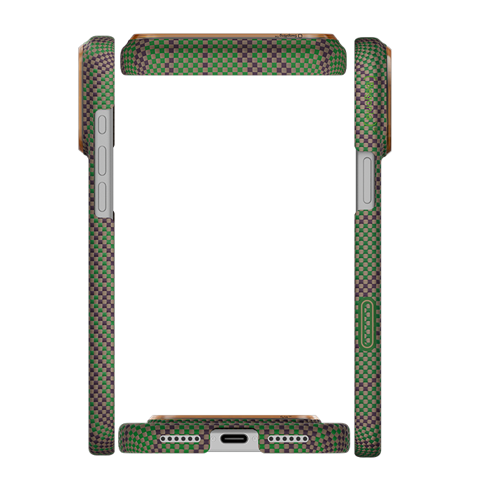 PITAKA Breath of Veins  Edge Case for iPhone 17 Pro MAX- Sprout Surge