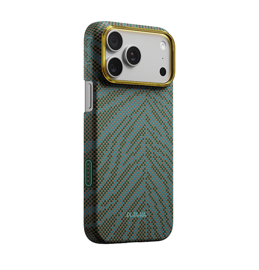 PITAKA Breath of Veins  Edge Case for iPhone 17 Pro MAX - Dive Green