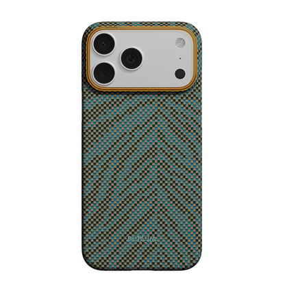 PITAKA Breath of Veins  Edge Case for iPhone 17 Pro  - Dive Green