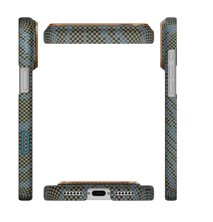 PITAKA Breath of Veins  Edge Case for iPhone 17 Pro  - Dive Green