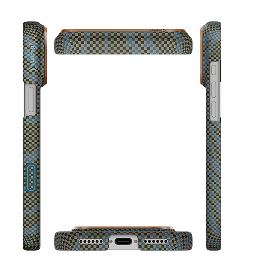 PITAKA Breath of Veins  Edge Case for iPhone 17 Pro MAX - Dive Green