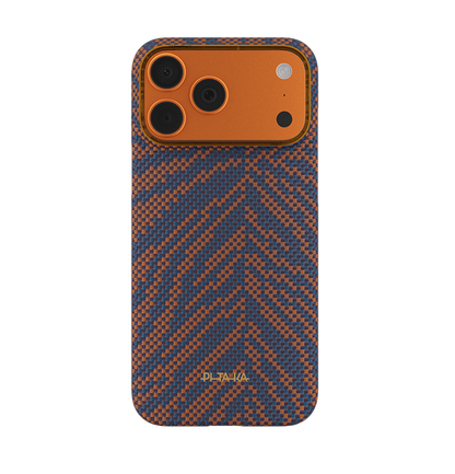 PITAKA Breath of Veins  Edge Case for iPhone 17 Pro - Burning Orange