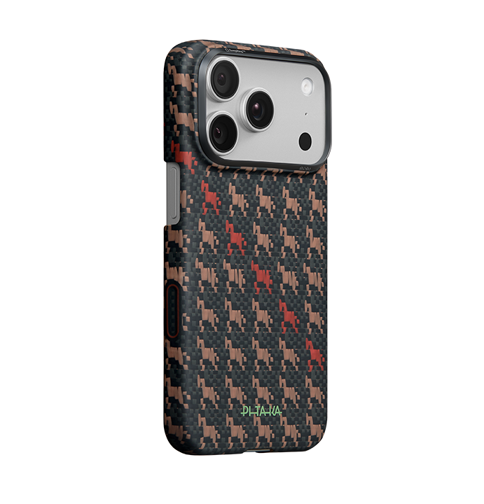 PITAKA Edge Case for iPhone 17 Pro - Happiness Rides (Ebon Kylin）