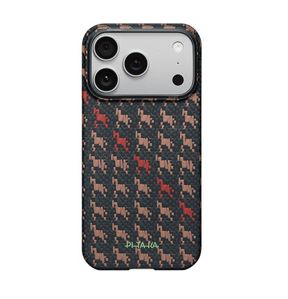 PITAKA Edge Case for iPhone 17 Pro - Happiness Rides (Ebon Kylin）