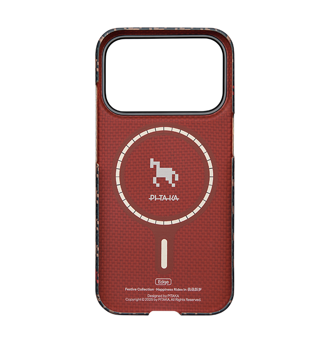 PITAKA Edge Case for iPhone 17 Pro - Happiness Rides (Ebon Kylin）