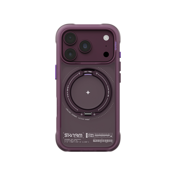 SKINARMA IPHONE 18 PRO 6.3"" (2026) ATLAS (ROTATING KICK-STAND) - Burgundy