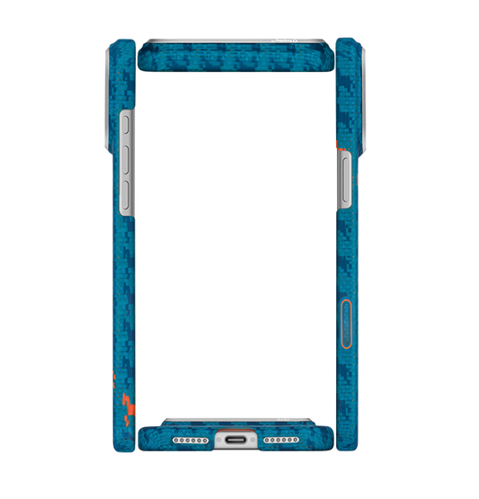 PITAKA Edge Case for iPhone 17 Pro Max -Happiness Rides (Indigo）