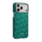 PITAKA Ultra-Slim Case for iPhone 17 Pro - Monogram (Gold/Green)
