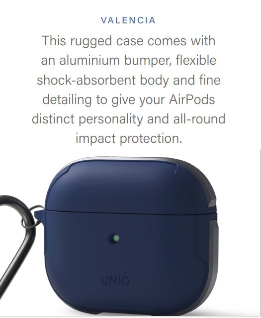 UNIQ VALENCIA AIRPODS 3rdGEN ANTIMICROBIAL CASE