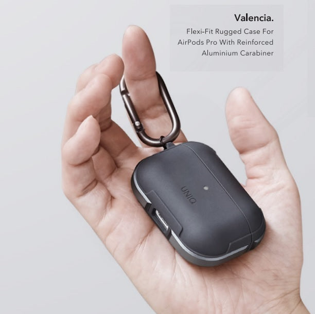 حافظة UNIQ VALENCIA AIRPODS PRO الجيل الأول المضادة للميكروبات 